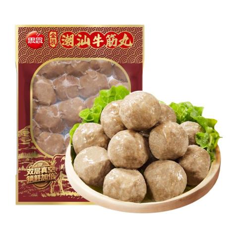 思念 火锅食材丸子组合 潮汕牛筋丸252g京东此款目前活动售价23.39元，参与233-184优惠活动，下单任选10件，实付低至49.9元包邮