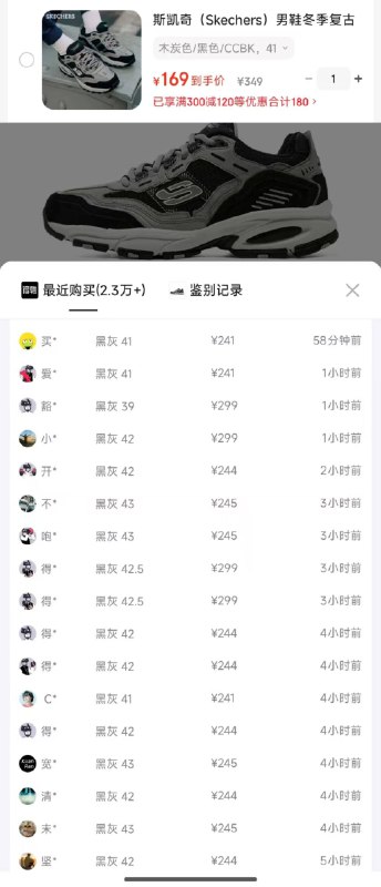 斯凯奇vigor2.0 货号237067到手169 得物244