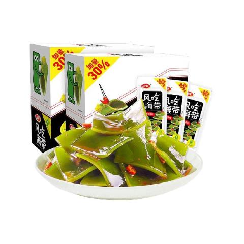 卫龙 风吃海带 香辣味 /清爽酸辣味400g*2盒此款目前活动售价39.9元，领取淘礼金2.02元（10点-24点）下单领取满3减3元优惠券，参与立减8元优惠活动，首页搜索：（领3元品牌金，以超市卡形式抵扣），凑单2件（分别加1），领99-10优惠券，叠加200-25消费券，叠加3元福袋立减金和88会员主商品实付10.95元包邮元包邮，15.98-3-2.02（淘金币“我的足迹”减8.88元实付11.62元包邮）截图没使用淘礼金